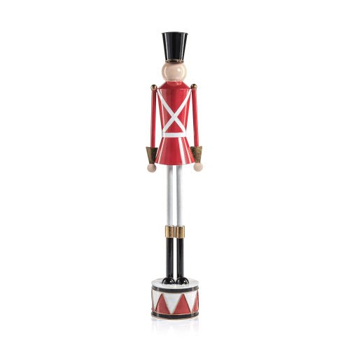 Metal Festive Decorative Soldier 24.25" Holiday Zodax  Paper Skyscraper Gift Shop Charlotte