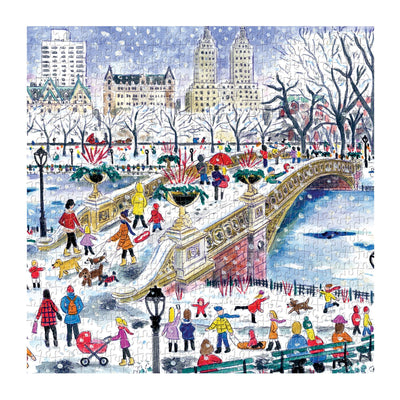 500 Piece Storrings Bow Bridge Central Park | Galison Fun Chronicle  Paper Skyscraper Gift Shop Charlotte