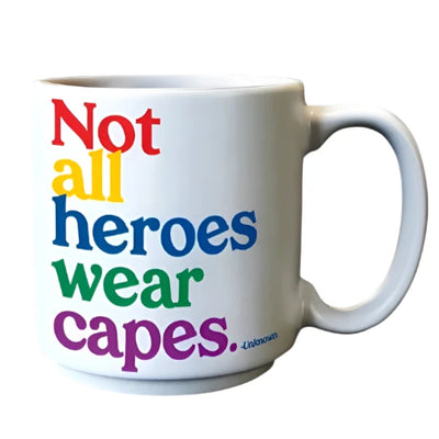 mini mug - not all heroes 3oz Cards Quotable Cards  Paper Skyscraper Gift Shop Charlotte