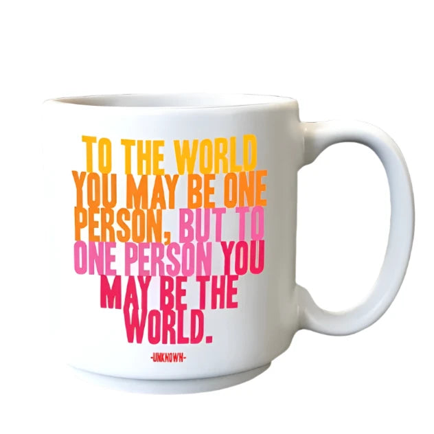 Mini Mug To The World 3oz.  Quotable Cards  Paper Skyscraper Gift Shop Charlotte