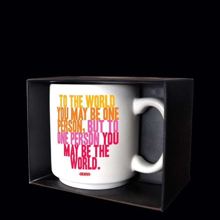 Mini Mug To The World 3oz.  Quotable Cards  Paper Skyscraper Gift Shop Charlotte