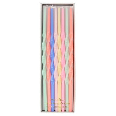 Mixed Twisted Long Candles Candles Meri Meri  Paper Skyscraper Gift Shop Charlotte