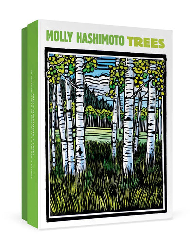 Molly Hashimoto: Trees | Boxed Notecard Assortment Boxed Cards Pomegranate  Paper Skyscraper Gift Shop Charlotte