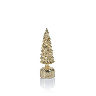 Mountain Pine Rotating LED Tree | Antique Gold 11.75" Holiday Zodax  Paper Skyscraper Gift Shop Charlotte