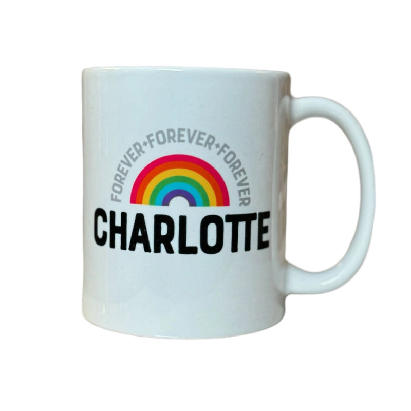 Mug | Forever Rainbow Charlotte Mugs Rock Scissor Paper  Paper Skyscraper Gift Shop Charlotte