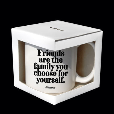 Mug Friends Are The Family  Quotable Cards  Paper Skyscraper Gift Shop Charlotte