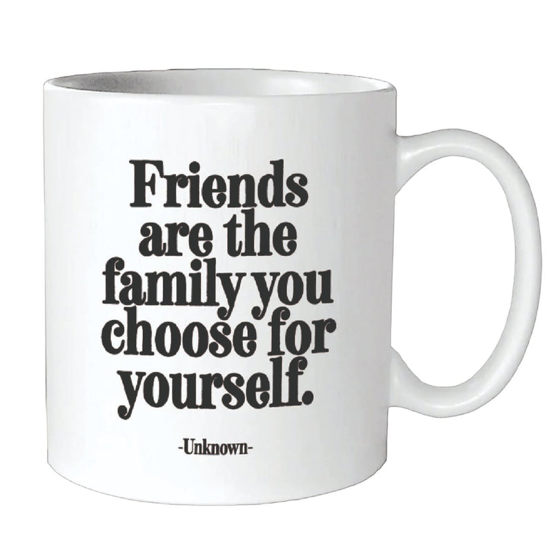 Mug Friends Are The Family  Quotable Cards  Paper Skyscraper Gift Shop Charlotte