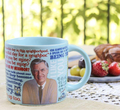 Mug | Mister Rogers Mugs Unemployed Philosophers Guild  Paper Skyscraper Gift Shop Charlotte