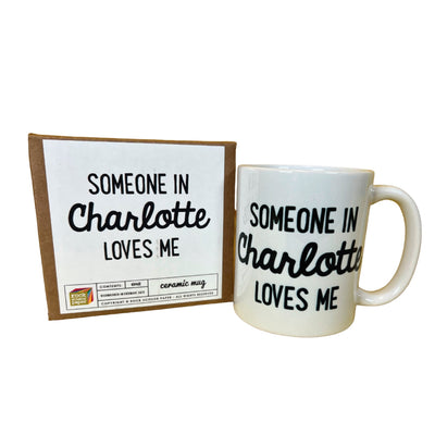 Mug | Someone in Charlotte Loves Me Mugs Rock Scissor Paper  Paper Skyscraper Gift Shop Charlotte