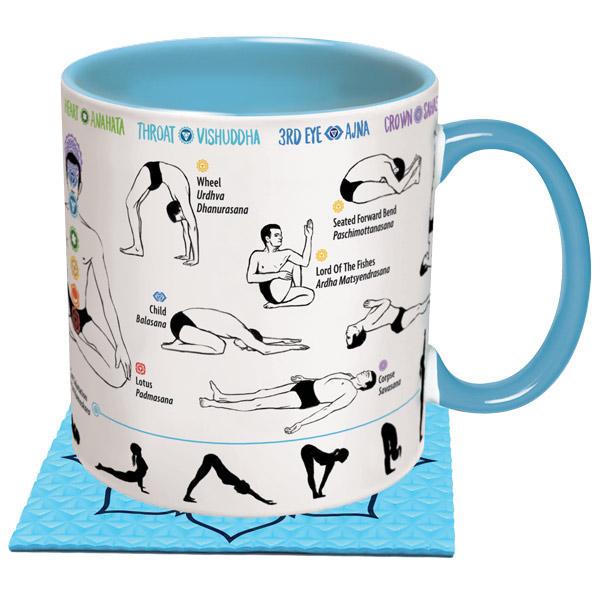 Mug | Yoga with Mat Mugs Unemployed Philosophers Guild  Paper Skyscraper Gift Shop Charlotte