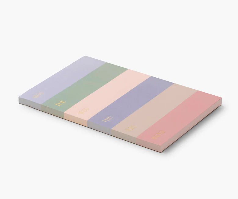 Muted Color Block Weekly Memo Notepad Notepads Rifle Paper Co  Paper Skyscraper Gift Shop Charlotte