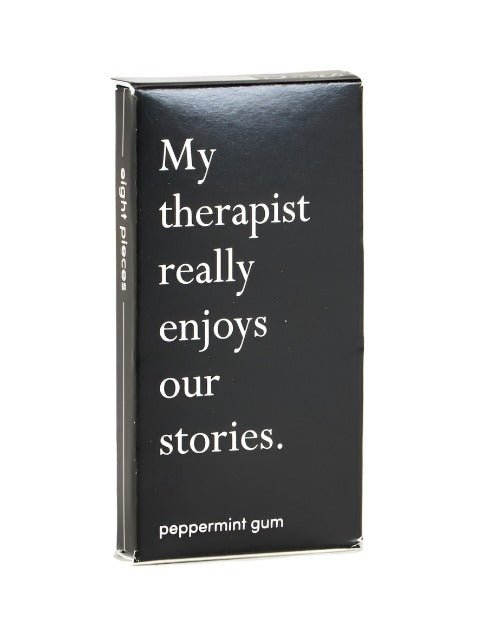 My Therapist Really Enjoys Our Stories Gum Gum Blue Q  Paper Skyscraper Gift Shop Charlotte