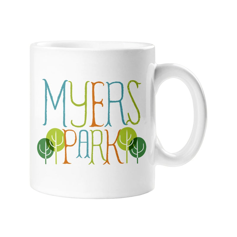 My Town Mug | Myers Park Mugs Rock Scissor Paper  Paper Skyscraper Gift Shop Charlotte