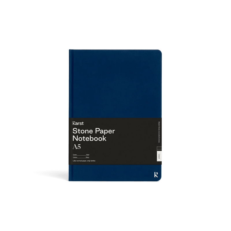 Navy A5 Hardcover Lined Notebook Notebooks Karst  Paper Skyscraper Gift Shop Charlotte