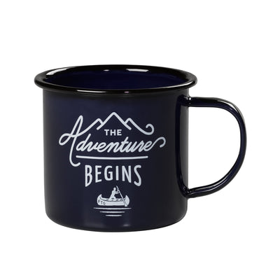 Navy Adventure Begins Enamel Mug Mugs Gentlemen's Hardware  Paper Skyscraper Gift Shop Charlotte