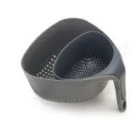 Nest Colanders - Grey Kitchen Joseph Joseph  Paper Skyscraper Gift Shop Charlotte