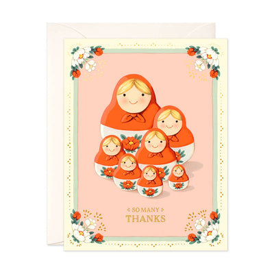 Nesting Dolls | Thank You Card Cards JooJoo Paper  Paper Skyscraper Gift Shop Charlotte