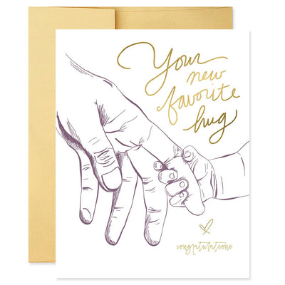 New Favorite Hug Card  Good Juju Ink  Paper Skyscraper Gift Shop Charlotte