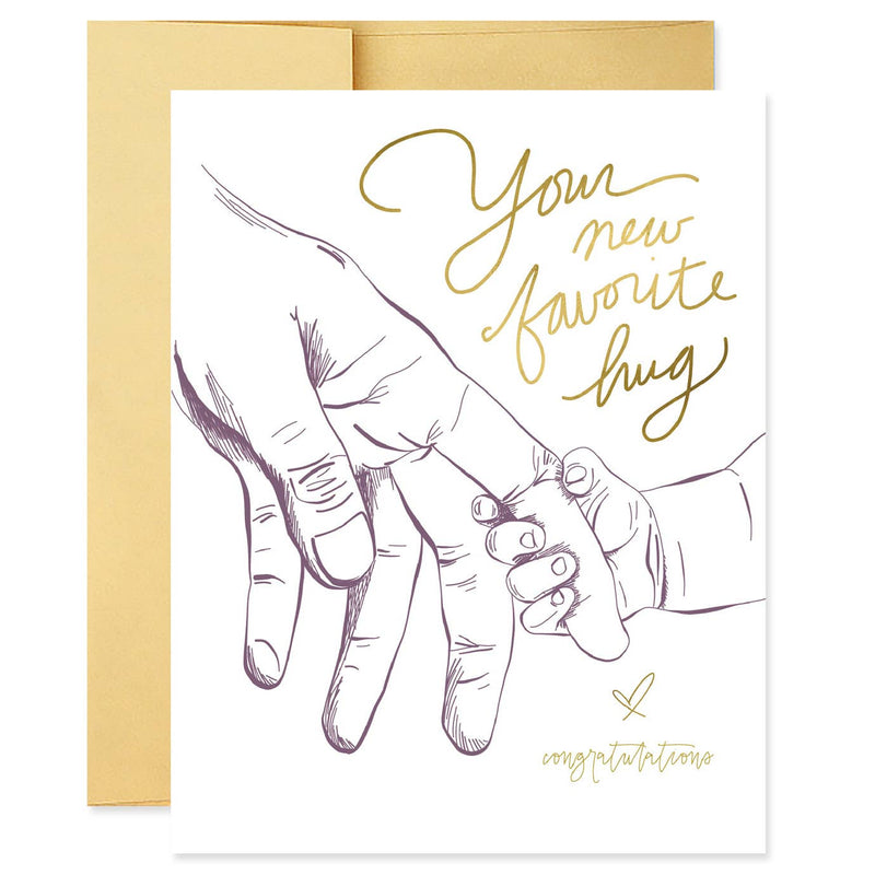 New Favorite Hug Card  Good Juju Ink  Paper Skyscraper Gift Shop Charlotte