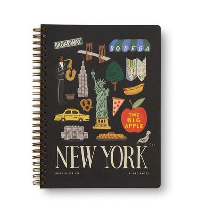 New York Spiral Notebook Notebook Rifle Paper Co  Paper Skyscraper Gift Shop Charlotte