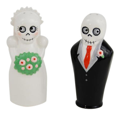 Newlydeads Salt & Pepper Pair, Ceramic Halloween One Hundred 80 Degrees  Paper Skyscraper Gift Shop Charlotte