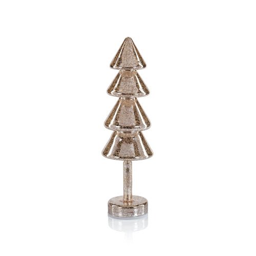 Noel Sparkle Spruce LED Tree | Gold 15.75" Holiday Zodax  Paper Skyscraper Gift Shop Charlotte