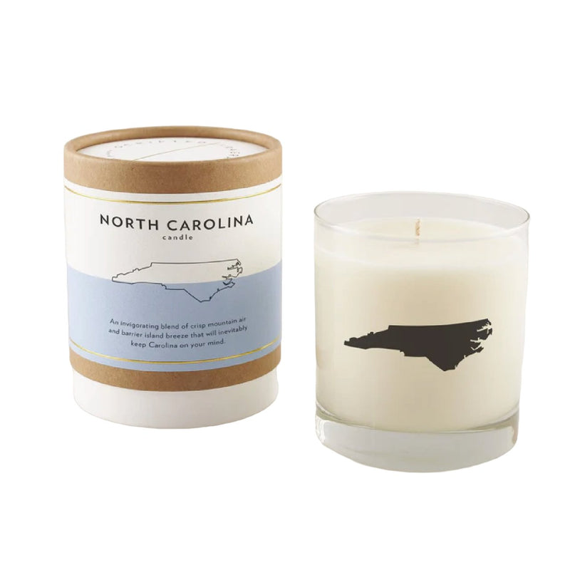 North Carolina Soy Candle Candles Scripted Fragrance  Paper Skyscraper Gift Shop Charlotte