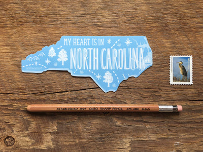 North Carolina Sticker Stickers Noteworthy Paper & Press  Paper Skyscraper Gift Shop Charlotte