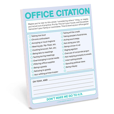 Office Citation Nifty Note (Pastel Version) Paper Goods - Journals, Notepads & NoteBooks Knock Knock Paper Skyscraper Gift Shop Charlotte