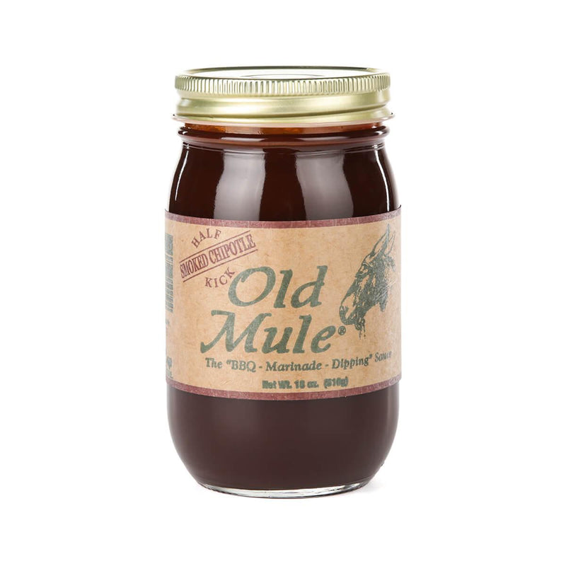 Old Mule Hot BBQ Sauce 16oz Jar  Blue Mountain  Paper Skyscraper Gift Shop Charlotte