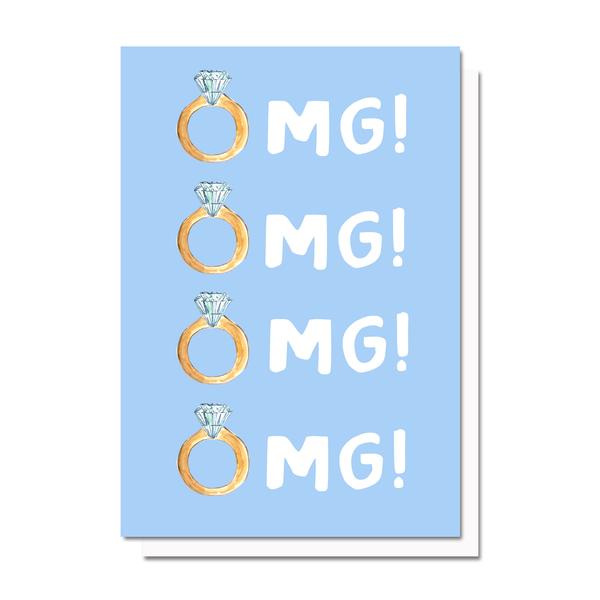 OMG | Engagement Card Cards Evelyn Henson  Paper Skyscraper Gift Shop Charlotte