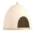 Orion Aviary Round Birdhouse Cream Mica Holland BIDK Home  Paper Skyscraper Gift Shop Charlotte