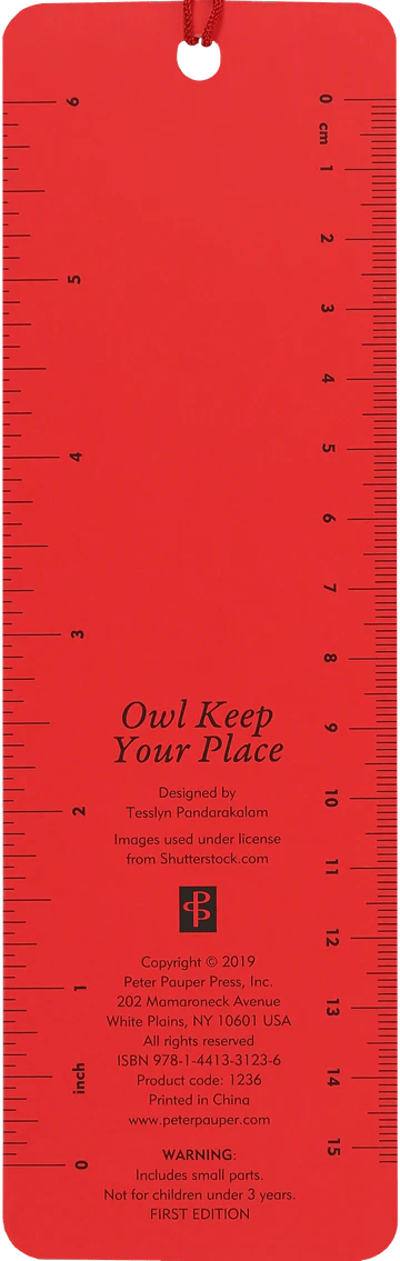 Owl Keep Your Place Children'S Bookmark Bookmarks Peter Pauper Press, Inc.  Paper Skyscraper Gift Shop Charlotte