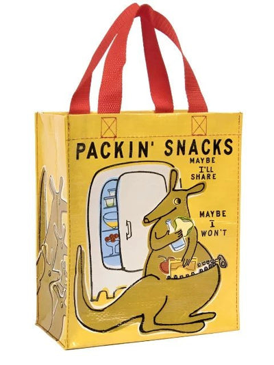 Packin' Snacks Handy Tote Tote Bags Blue Q  Paper Skyscraper Gift Shop Charlotte