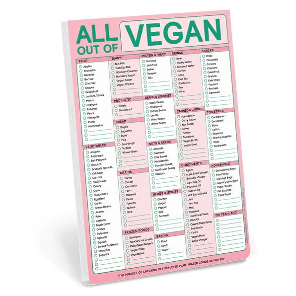 Pad Refresh: AOO Vegan (Magnet)  Knock Knock  Paper Skyscraper Gift Shop Charlotte