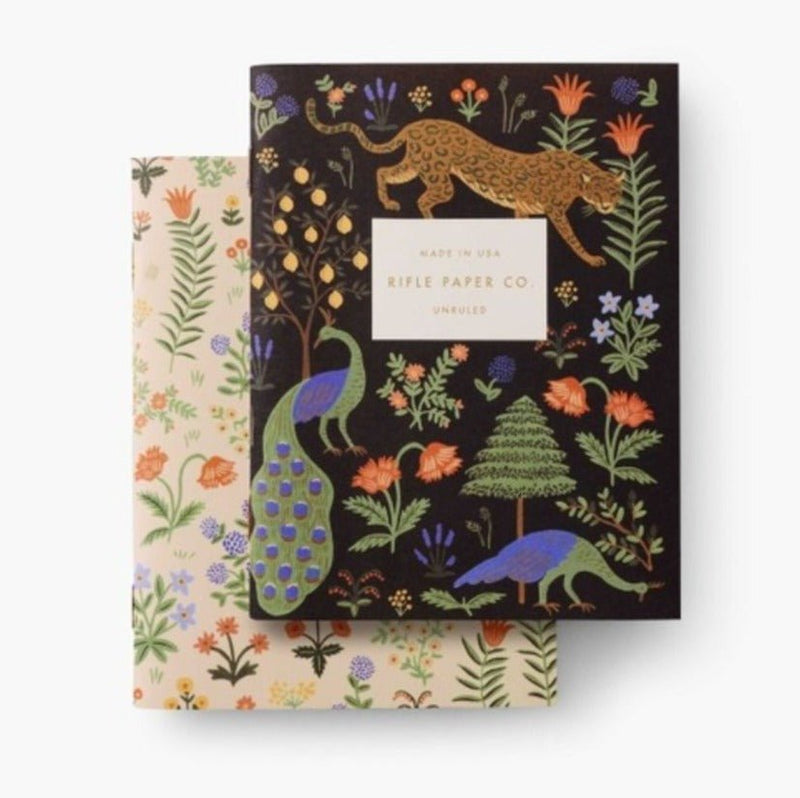 Pair of 2 Menagerie Pocket Notebooks Cards Rifle Paper Co  Paper Skyscraper Gift Shop Charlotte