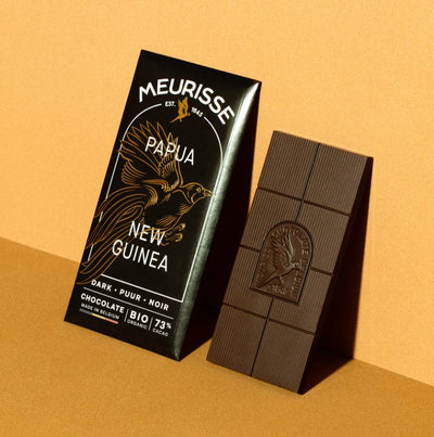 Papua New Guinea 73% Dark Chocolate Bar Food Meurisse  Paper Skyscraper Gift Shop Charlotte