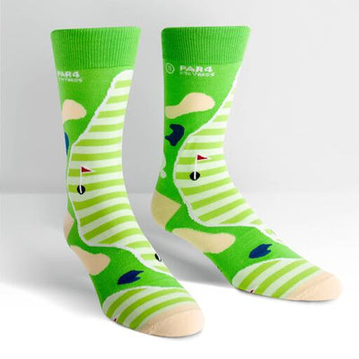 Par 4 Men's Crew Socks Socks Sock It to Me  Paper Skyscraper Gift Shop Charlotte