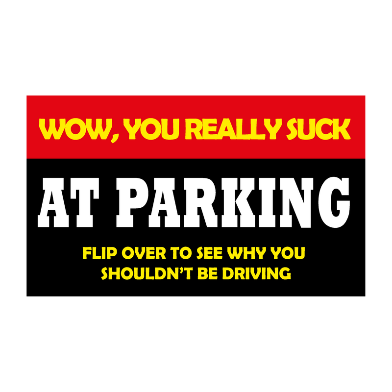 You Suck At Parking Cards | 10pc CARDS Paper Skyscraper  Paper Skyscraper Gift Shop Charlotte