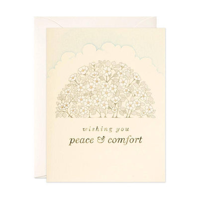 Peace and Comfort Greeting Card Cards JooJoo Paper  Paper Skyscraper Gift Shop Charlotte