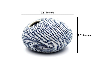 Pebble Mini S - | Blue Porcelain Bud Vases & Planters Art Floral Trading  Paper Skyscraper Gift Shop Charlotte