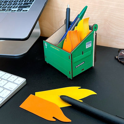 Pencil Holder | Desk Dumpster Fire Office Fred & Friends  Paper Skyscraper Gift Shop Charlotte