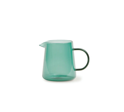 Petite Glass Pitcher - Dark Teal, 11.8 oz  Good Citizen Coffee  Paper Skyscraper Gift Shop Charlotte