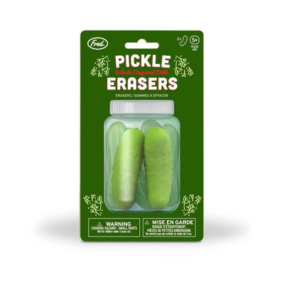 Pickle Erasers Art Supplies Fred & Friends  Paper Skyscraper Gift Shop Charlotte