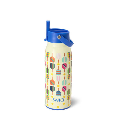 Pickleball 36oz Flip + Sip Bottle Drinkware Swig  Paper Skyscraper Gift Shop Charlotte