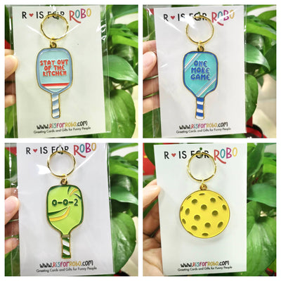 Pickleball Keychain Pickleball Gifts Pickleball Accessories Cards R is for Robo  Paper Skyscraper Gift Shop Charlotte