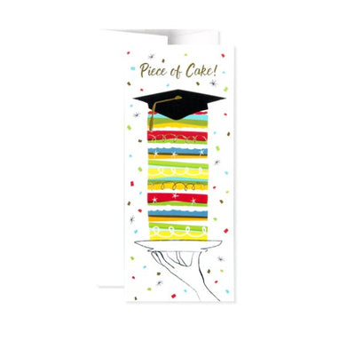 Pieces of Graduation Cake Card Cards Design Design  Paper Skyscraper Gift Shop Charlotte