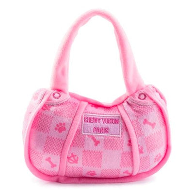 Pink Checker Chewy Vuitton Handbag Dog Toy | Large Pets Haute Diggity Dog  Paper Skyscraper Gift Shop Charlotte