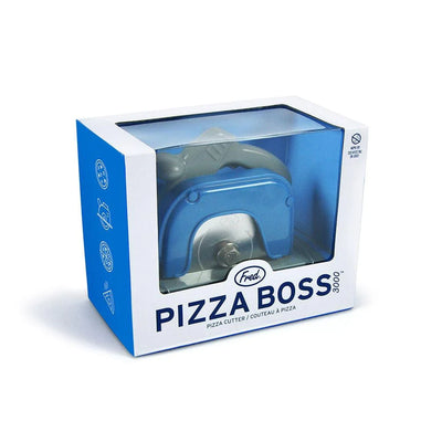 PIZZA BOSS 3000 Pizza Cutter Kitchen Fred & Friends  Paper Skyscraper Gift Shop Charlotte