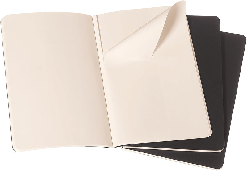 Plain | Black | Large Cahier Journal - Set of 3  Moleskin  Paper Skyscraper Gift Shop Charlotte